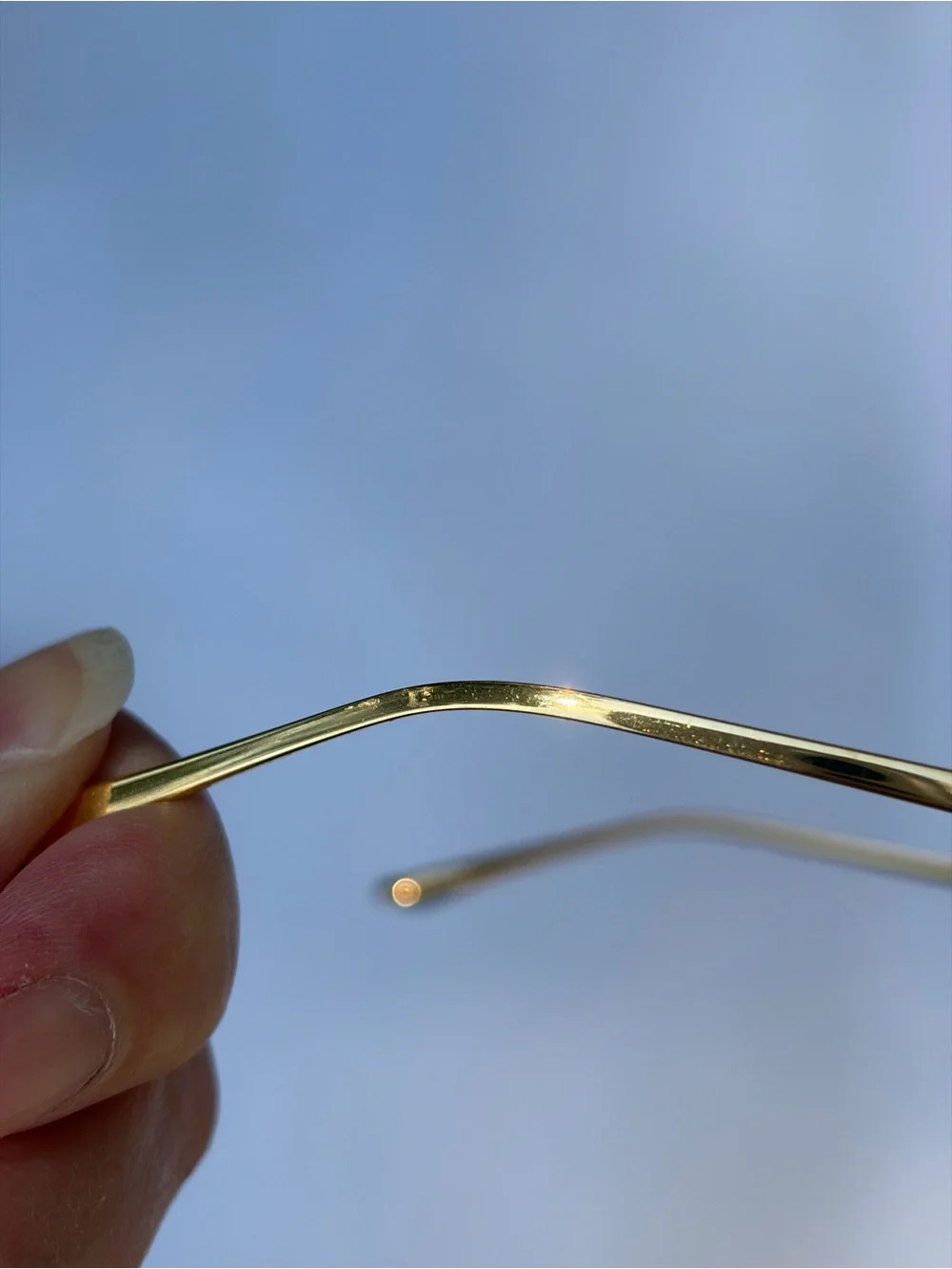 Leisure Society “Antibes” Eyeglass Frame in 24K gold plate over titanium